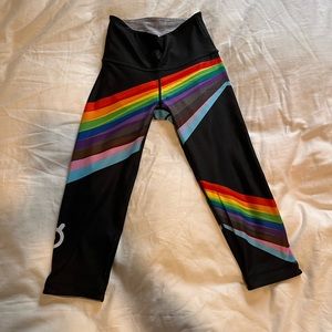 Peloton and WITH brand capri leggings